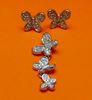Image de « Papillon » ensemble de pendentif et de clous d'oreilles en argent sterling et zircones cubiques