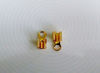 Picture of 10x5 mm, fold-over cord-end, steel, gold-plated, 20 pieces