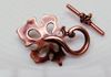 Picture of 15x22 mm, toggle clasp, oak leaf, JBB findings, copper-plated brass