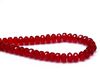 Image de 4x7 mm, perles à facettes tchèques rondelles, rouge grenat pâle, transparent