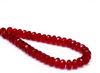 Picture of 4x7 mm, Czech faceted rondelle beads, light garnet red, transparent