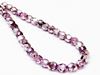 Image de 6x6 mm, perles à facettes tchèques rondes, transparentes, lustrées rose-lavande, miroir partiel