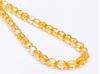 Picture of 6x6 mm, Czech faceted round beads, transparent, light yellow luster, AB