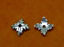 Picture of 8 mm, bead caps, square, JBB findings, silver-plated pewter, 2 pieces