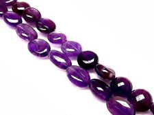 Picture of 8x10 mm, pebble, gemstone beads, amethyst, natural