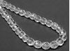 Picture of 8x8 mm, Czech faceted round beads, crystal, transparent