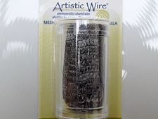 Image de Artistic Wire, fil de cuivre, résille tubulaire, 10 mm, hématite