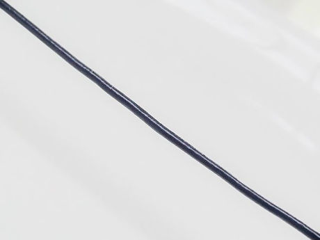 Afbeeldingen van Leren koord, 1.5 mm, nachtblauw, 2.5 m
