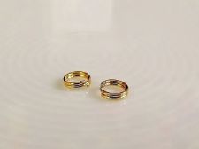 Picture of 5 mm, split rings, gold-plated, 10 pieces