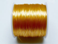 Afbeelding van Elastische sieraadkoord, 0.8 mm, goudgeel, 64 meter