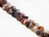 Picture of 8x8 mm, round, gemstone beads, Botswana agate, natural, frosted