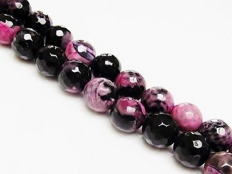 10x10 mm, round, gemstone beads, black 