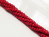 Picture of 3x3 mm, round, gemstone beads, river stone, red berries red
