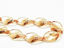 Picture of 19x13 mm, Czech druk beads, twisted leaf, transparent, champagne beige luster, 12 pieces