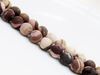 Picture of 8x8 mm, round, gemstone beads, Zebra jasper, brown, natural, frosted