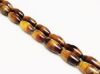 Picture of 12x6 mm, rice, gemstone beads, tiger eye, golden-brown, natural