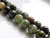 Picture of 8x8 mm, round, gemstone beads, Chinese jade, green, natural