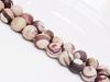 Image de 10x10 mm, perles rondes, pierres gemmes, jaspe zébré, brun, naturel, dépoli