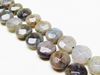Afbeelding van 10 mm, muntvormig, edelsteen kralen, labradoriet, natuurlijk, in facetten