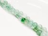 Picture of 6x6 mm, round, gemstone beads, fluorite, green, natural