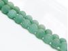 Picture of 8x8 mm, round, gemstone beads, aventurine, green, natural, frosted