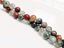 Picture of 6x6 mm, round, gemstone beads, African bloodstone, natural