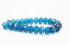 Picture of 5x8 mm, Czech faceted rondelle beads, deep sky blue, transparent