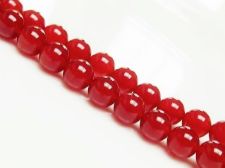 Picture of 8x8 mm, round, gemstone beads, red carnelian, natural, A-grade