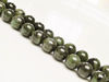 Image de 8x8 mm, perles rondes, pierres gemmes, jade canadien, néphrite, naturel