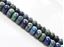 Image de 4x6 mm, perles rondelles, pierres gemmes, chrysocolle, naturelle