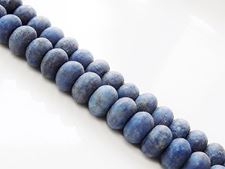 Image de 4x6 mm, perles rondelles, pierres gemmes, lapis lazuli, dépoli