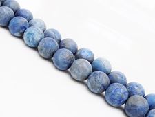 Image de 8x8 mm, perles rondes, pierres gemmes, lapis lazuli, dépoli