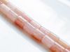 Picture of 7x5 mm, drum-shaped, gemstone beads, sunstone, peachy pink, natural