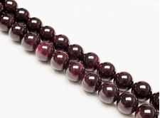 Image de 10x10 mm, perles rondes, pierres gemmes, grenat, naturel, qualité A