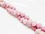 Picture of 6x6 mm, round, gemstone beads, rhodonite, natural, frosted