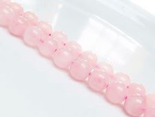 Image de 10x10 mm, perles rondes, pierres gemmes, quartz rose, naturel, qualité B