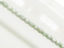 Afbeeldingen van 3x3 mm, Tsjechische ronde facetkralen, krijtwit, ondoorzichtig, zacht celadon groene glans
