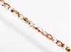 Picture of 3x3 mm, Czech faceted round beads, crystal, transparent, half tone rose gold mirror