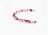 Afbeeldingen van 3x3 mm, Tsjechische ronde facetkralen, transparant, bont paars & roze glans