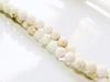 Image de 6x6 mm, perles rondes, pierres gemmes, magnésite, naturelle, dépolie
