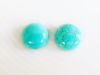 Picture of 10x10 mm, round, gemstone cabochons, magnesite, turquoise