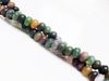 Picture of 4x6 mm, rondelle, gemstone beads, Fancy jasper, natural, frosted