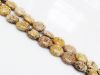 Picture of 8x8x4 mm, puffy coin, gemstone beads, Picture jasper, natural