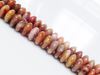 Picture of 4x8 mm, saucer, gemstone beads, orange jasper, natural