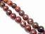 Picture of 6x6 mm, round, gemstone beads, poppy jasper, natural