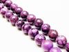 Image de 8x8 mm, perles rondes, pierres gemmes, jaspe océanique, violet
