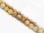 Picture of 8x8 mm, round, gemstone beads, Picture jasper, natural, frosted