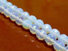 Picture of 8x8 mm, round, gemstone beads, opalite or opal quartz, faceted