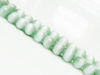Image de 8x8 mm, perles rondes, pierres gemmes, oeil-de-chat, vert laurier, un brin