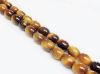 Picture of 8x6 mm, rice, gemstone beads, tiger eye, golden-brown, natural, A-grade